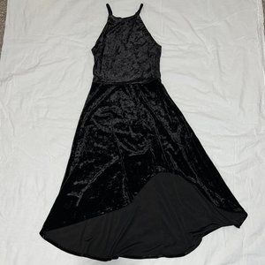 Bloomingdales Aqua Velvet High Low Dress Medium